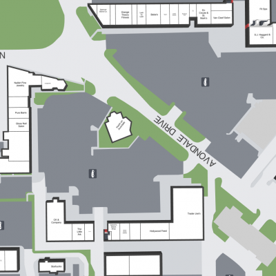 Nichols Hills Plaza plan - map of store locations