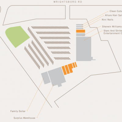 North Leg Plaza plan - map of store locations