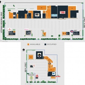 North Oaks Shopping Center plan - map of store locations