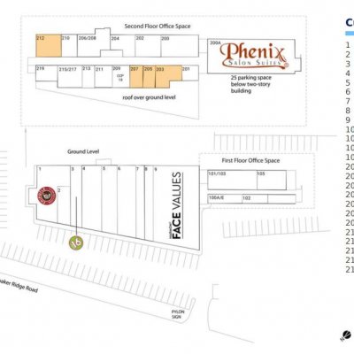 North Ridge Shopping Center plan - map of store locations
