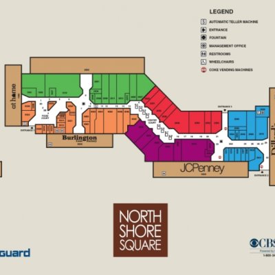 North Shore Square plan - map of store locations