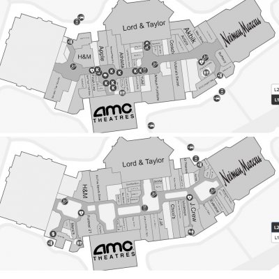 Northbrook Court plan - map of store locations