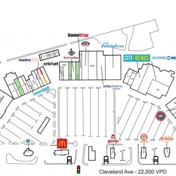 Northern Lights Shopping plan - map of store locations