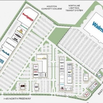 Northline Commons plan - map of store locations
