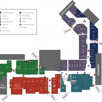 Northpark Mall plan - map of store locations