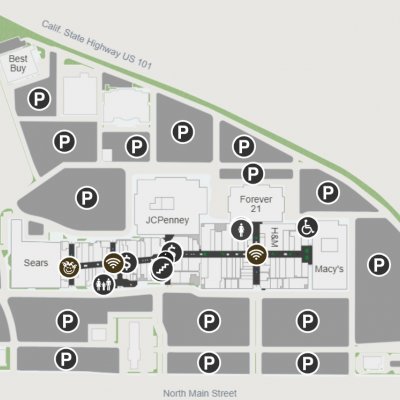 Northridge Mall (128 stores) - shopping in Salinas, California CA 93906 
