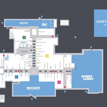 Northtown Mall plan - map of store locations