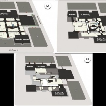 NorthTown Mall plan - map of store locations