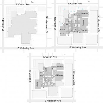 NorthTown Mall plan - map of store locations