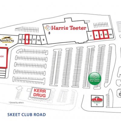 Oak Hollow Square plan - map of store locations