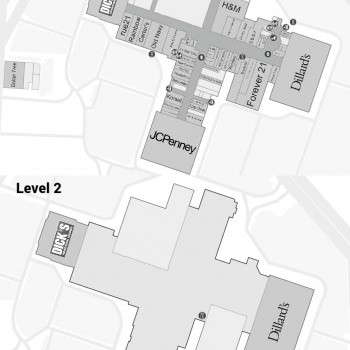 Oakwood Center plan - map of store locations