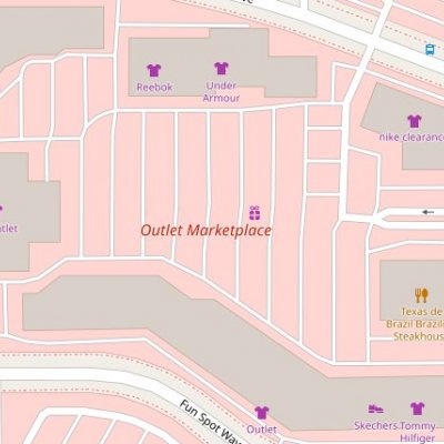 Orlando Outlet Marketplace plan
