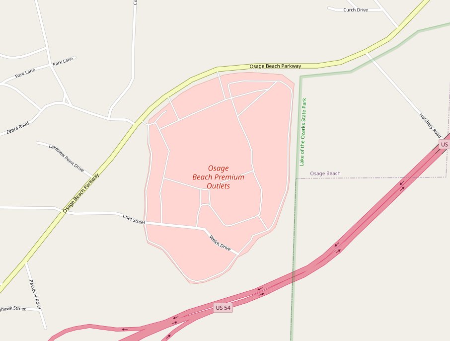 Lake Of The Ozarks Outlet Mall Map Osage Beach Outlet Marketplace (28 Stores) - Outlet Shopping In Osage  Beach, Missouri Mo Mo 65065 - Mallscenters