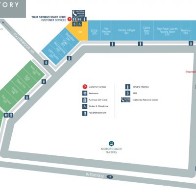 Outlets at Barstow plan - map of store locations