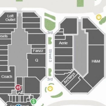 Outlets at Castle Rock plan - map of store locations