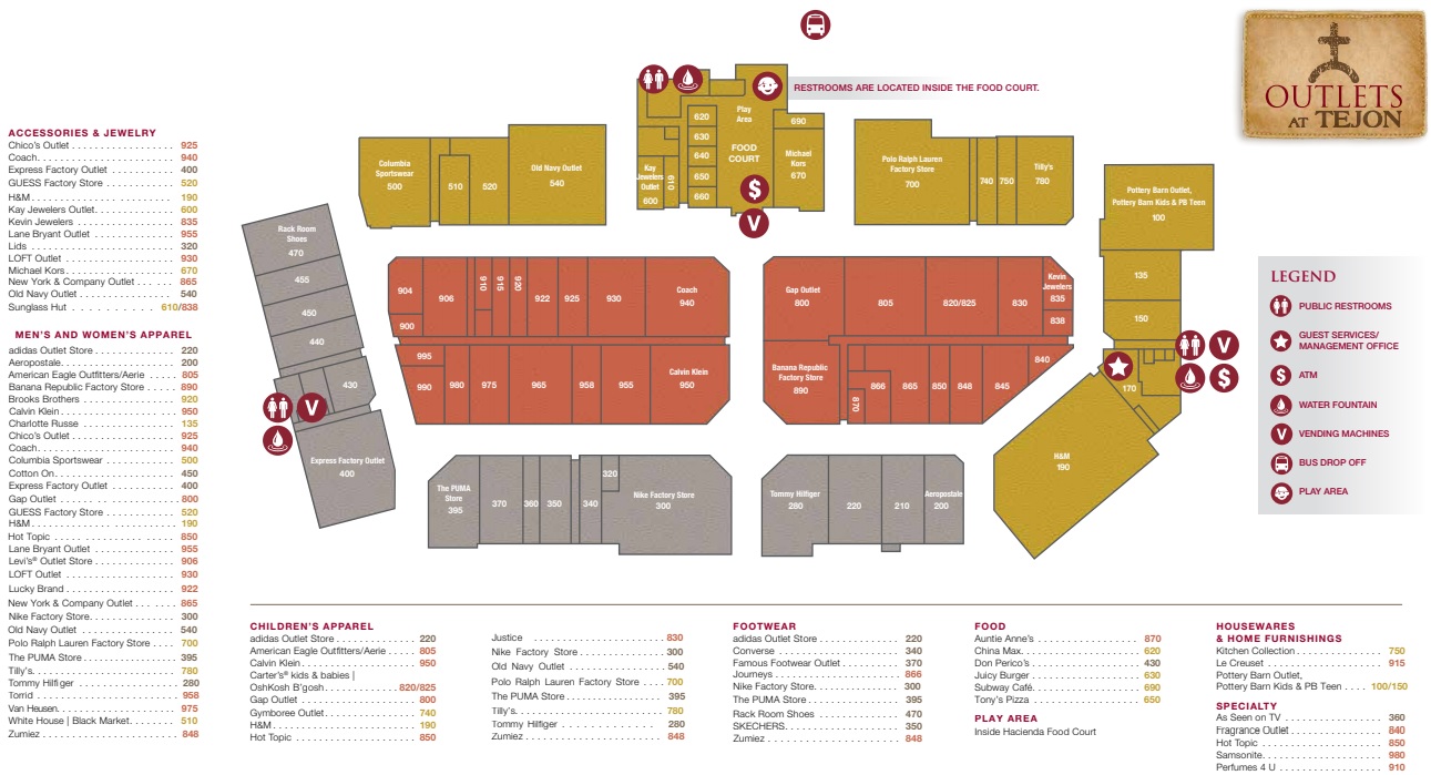 Outlets at Tejon Ranch (54 stores 