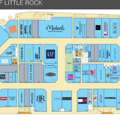 Outlets of Little Rock plan - map of store locations