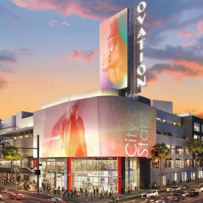 Ovation Hollywood plan - map of store locations