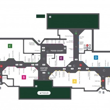 Paddock Mall plan - map of store locations