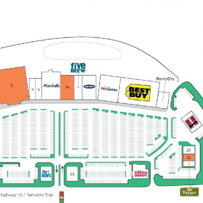 Page Field Commons plan - map of store locations