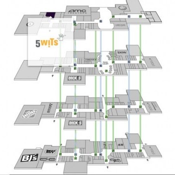 Palisades Center plan - map of store locations