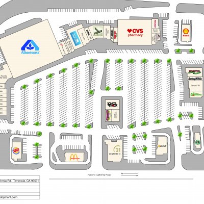 Palomar Village plan - map of store locations