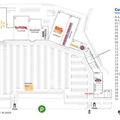 Panama City Square plan - map of store locations