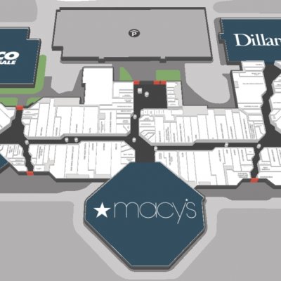 Paradise Valley Mall plan - map of store locations