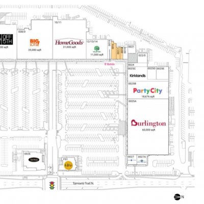 Park Shore Plaza plan - map of store locations