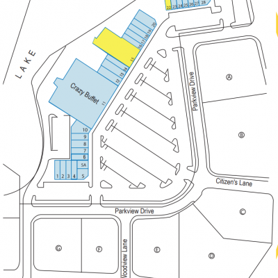 Parkview Shopping Center plan - map of store locations