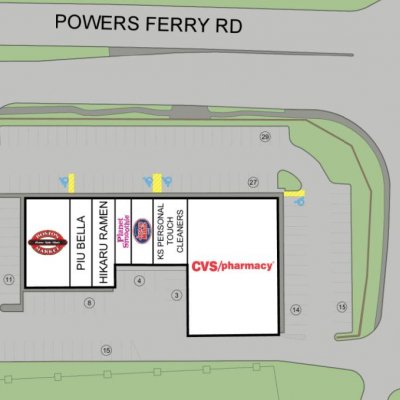 Parkwood Shops plan - map of store locations