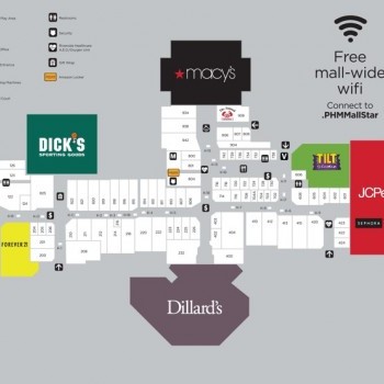 Patrick Henry Mall plan - map of store locations