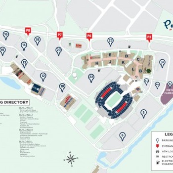 Patriot Place Mall plan - map of store locations