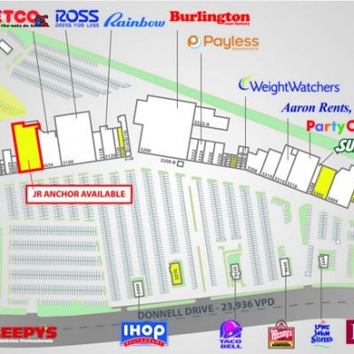 Penn Mar Shopping Center plan - map of store locations