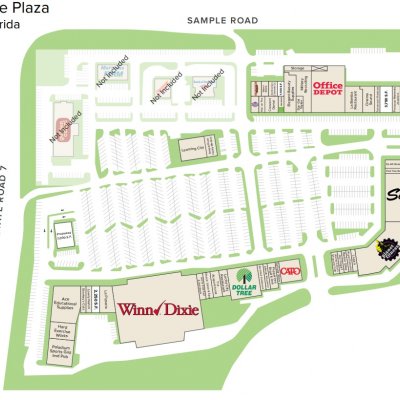 Peppertree Plaza plan - map of store locations