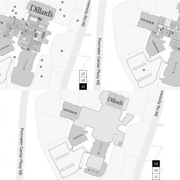 Perimeter Mall plan - map of store locations