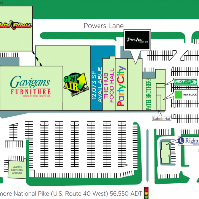 Pike Park Plaza plan - map of store locations