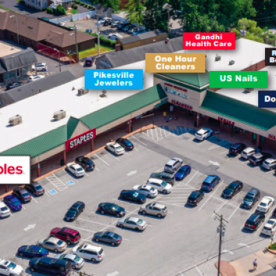 Pikesville Shopping Center plan - map of store locations