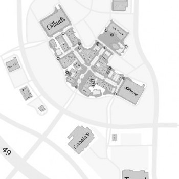 Pinnacle Hills Promenade plan - map of store locations