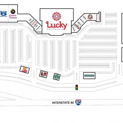 Pinole Vista Shopping Center plan - map of store locations