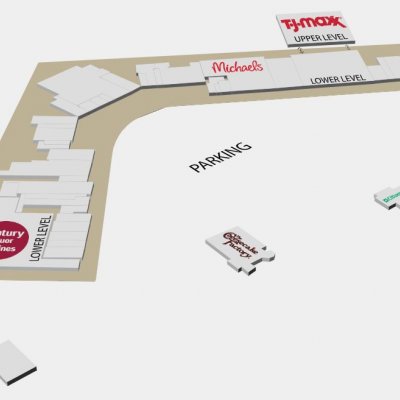 Pittsford Plaza plan - map of store locations