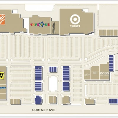 Plant Shopping Center plan - map of store locations