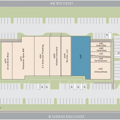 Plantation Merchandise Mart plan - map of store locations