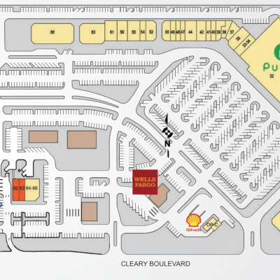 Plantation Promenade plan - map of store locations