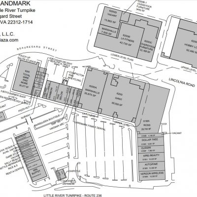 Plaza at Landmark plan - map of store locations