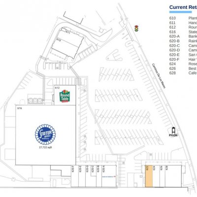 Plaza By The Sea plan - map of store locations