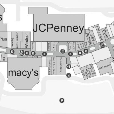 Plaza Camino Real plan - map of store locations
