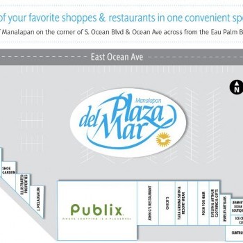 Plaza Del Mar plan - map of store locations