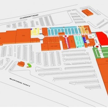 Plaza Fiesta plan - map of store locations