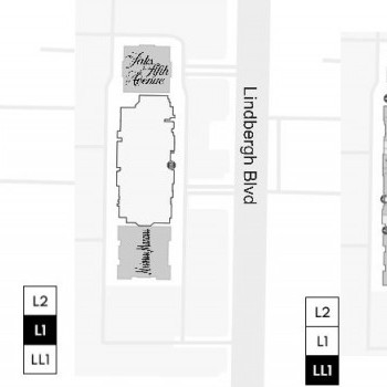 Plaza Frontenac plan - map of store locations